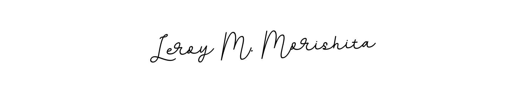 How to Draw Leroy M. Morishita signature style? BallpointsItalic-DORy9 is a latest design signature styles for name Leroy M. Morishita. Leroy M. Morishita signature style 11 images and pictures png