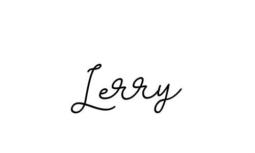 Create a beautiful signature design for name Lerry. With this signature (BallpointsItalic-DORy9) fonts, you can make a handwritten signature for free. Lerry signature style 11 images and pictures png