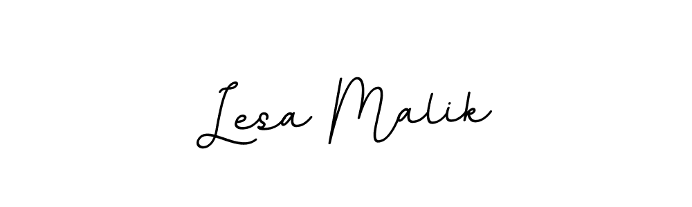 How to make Lesa Malik name signature. Use BallpointsItalic-DORy9 style for creating short signs online. This is the latest handwritten sign. Lesa Malik signature style 11 images and pictures png