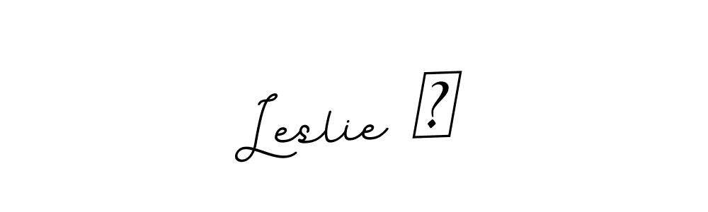 Create a beautiful signature design for name Leslie ❤. With this signature (BallpointsItalic-DORy9) fonts, you can make a handwritten signature for free. Leslie ❤ signature style 11 images and pictures png