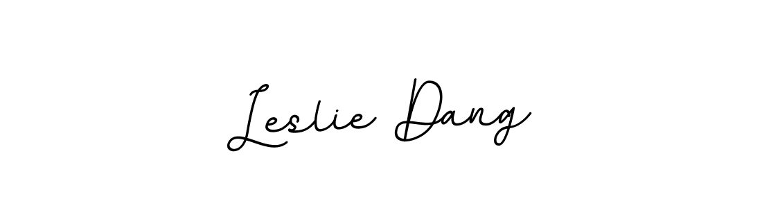 Make a beautiful signature design for name Leslie Dang. With this signature (BallpointsItalic-DORy9) style, you can create a handwritten signature for free. Leslie Dang signature style 11 images and pictures png