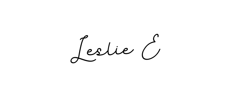 Create a beautiful signature design for name Leslie E. With this signature (BallpointsItalic-DORy9) fonts, you can make a handwritten signature for free. Leslie E signature style 11 images and pictures png