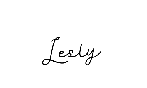 Lesly stylish signature style. Best Handwritten Sign (BallpointsItalic-DORy9) for my name. Handwritten Signature Collection Ideas for my name Lesly. Lesly signature style 11 images and pictures png