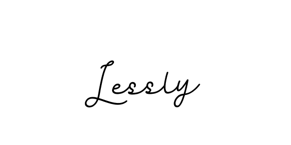 It looks lik you need a new signature style for name Lessly. Design unique handwritten (BallpointsItalic-DORy9) signature with our free signature maker in just a few clicks. Lessly signature style 11 images and pictures png