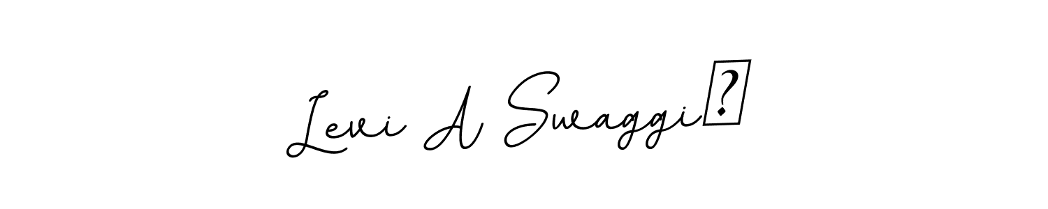 This is the best signature style for the Levi A Swaggiń name. Also you like these signature font (BallpointsItalic-DORy9). Mix name signature. Levi A Swaggiń signature style 11 images and pictures png