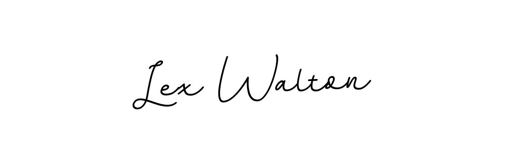 Design your own signature with our free online signature maker. With this signature software, you can create a handwritten (BallpointsItalic-DORy9) signature for name Lex Walton. Lex Walton signature style 11 images and pictures png