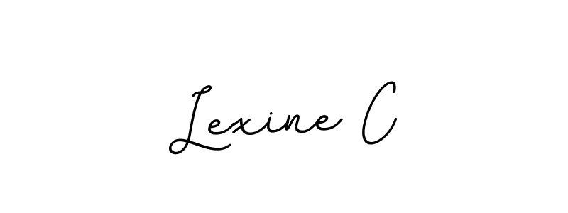 Make a beautiful signature design for name Lexine C. With this signature (BallpointsItalic-DORy9) style, you can create a handwritten signature for free. Lexine C signature style 11 images and pictures png