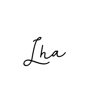 You should practise on your own different ways (BallpointsItalic-DORy9) to write your name (Lha) in signature. don't let someone else do it for you. Lha signature style 11 images and pictures png