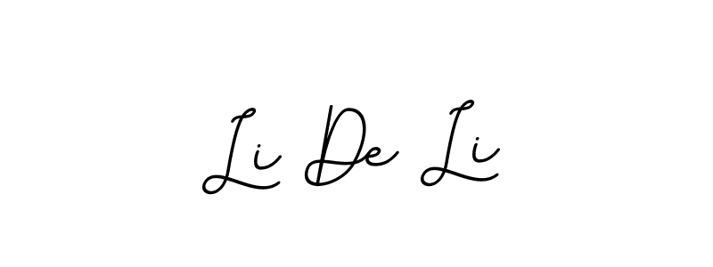 Also You can easily find your signature by using the search form. We will create Li De Li name handwritten signature images for you free of cost using BallpointsItalic-DORy9 sign style. Li De Li signature style 11 images and pictures png