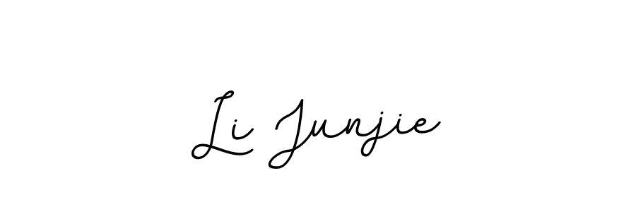Make a beautiful signature design for name Li Junjie. With this signature (BallpointsItalic-DORy9) style, you can create a handwritten signature for free. Li Junjie signature style 11 images and pictures png