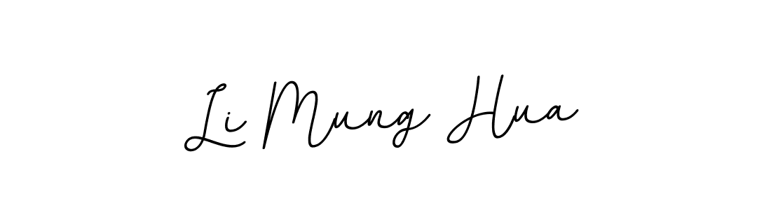 The best way (BallpointsItalic-DORy9) to make a short signature is to pick only two or three words in your name. The name Li Mung Hua include a total of six letters. For converting this name. Li Mung Hua signature style 11 images and pictures png