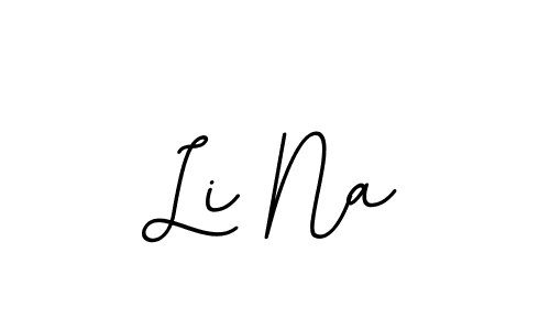 Li Na stylish signature style. Best Handwritten Sign (BallpointsItalic-DORy9) for my name. Handwritten Signature Collection Ideas for my name Li Na. Li Na signature style 11 images and pictures png