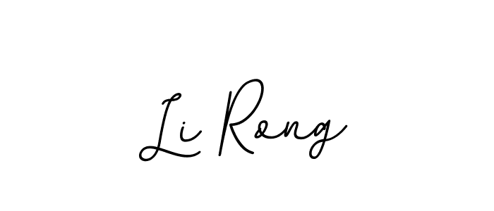 How to make Li Rong name signature. Use BallpointsItalic-DORy9 style for creating short signs online. This is the latest handwritten sign. Li Rong signature style 11 images and pictures png