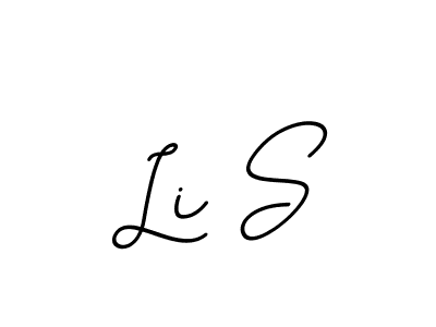 How to make Li S name signature. Use BallpointsItalic-DORy9 style for creating short signs online. This is the latest handwritten sign. Li S signature style 11 images and pictures png