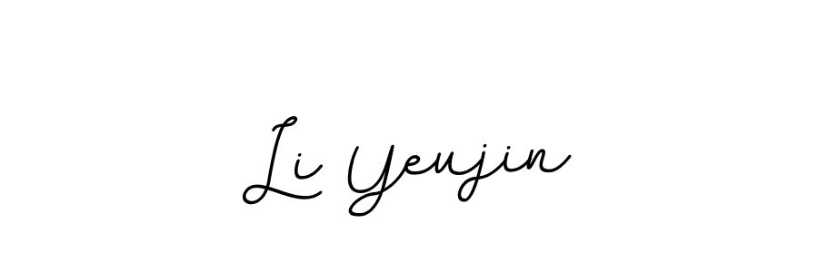 Use a signature maker to create a handwritten signature online. With this signature software, you can design (BallpointsItalic-DORy9) your own signature for name Li Yeujin. Li Yeujin signature style 11 images and pictures png