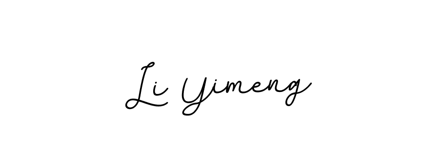 Also You can easily find your signature by using the search form. We will create Li Yimeng name handwritten signature images for you free of cost using BallpointsItalic-DORy9 sign style. Li Yimeng signature style 11 images and pictures png
