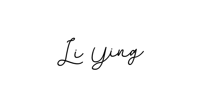 Create a beautiful signature design for name Li Ying. With this signature (BallpointsItalic-DORy9) fonts, you can make a handwritten signature for free. Li Ying signature style 11 images and pictures png