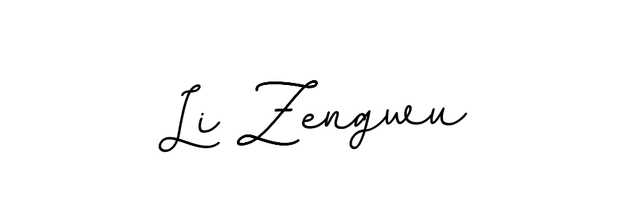 Use a signature maker to create a handwritten signature online. With this signature software, you can design (BallpointsItalic-DORy9) your own signature for name Li Zengwu. Li Zengwu signature style 11 images and pictures png