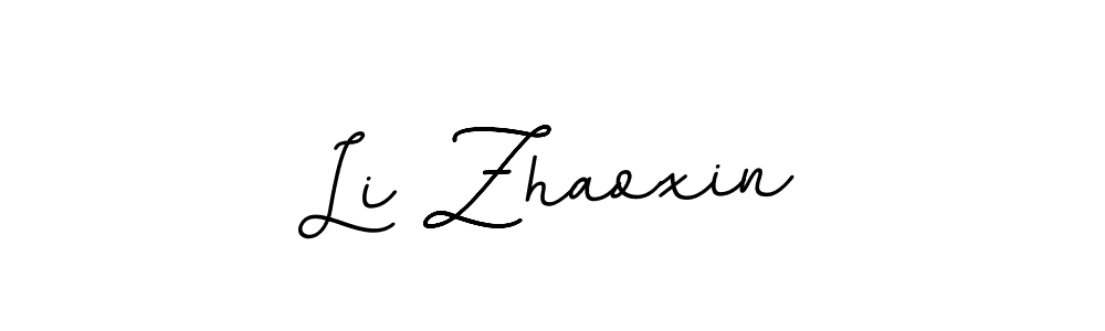 Design your own signature with our free online signature maker. With this signature software, you can create a handwritten (BallpointsItalic-DORy9) signature for name Li Zhaoxin. Li Zhaoxin signature style 11 images and pictures png