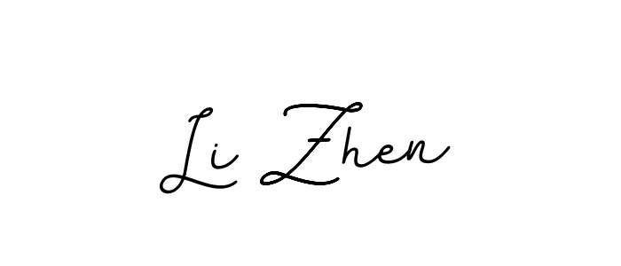 How to make Li Zhen name signature. Use BallpointsItalic-DORy9 style for creating short signs online. This is the latest handwritten sign. Li Zhen signature style 11 images and pictures png