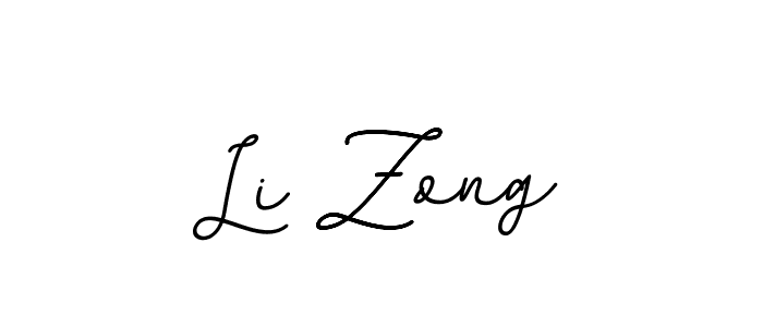 Li Zong stylish signature style. Best Handwritten Sign (BallpointsItalic-DORy9) for my name. Handwritten Signature Collection Ideas for my name Li Zong. Li Zong signature style 11 images and pictures png