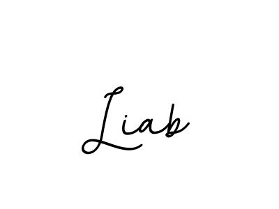 How to make Liab signature? BallpointsItalic-DORy9 is a professional autograph style. Create handwritten signature for Liab name. Liab signature style 11 images and pictures png