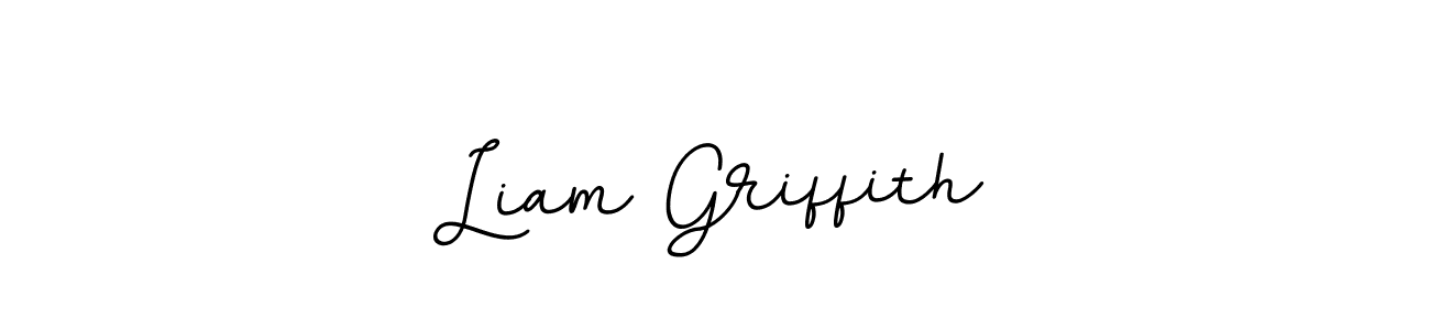How to make Liam Griffith name signature. Use BallpointsItalic-DORy9 style for creating short signs online. This is the latest handwritten sign. Liam Griffith signature style 11 images and pictures png