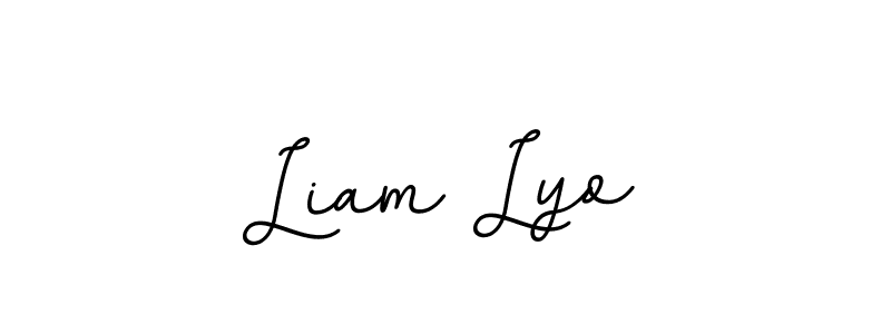 The best way (BallpointsItalic-DORy9) to make a short signature is to pick only two or three words in your name. The name Liam Lyo include a total of six letters. For converting this name. Liam Lyo signature style 11 images and pictures png