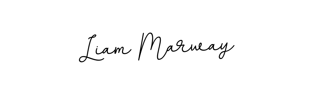 How to make Liam Marway name signature. Use BallpointsItalic-DORy9 style for creating short signs online. This is the latest handwritten sign. Liam Marway signature style 11 images and pictures png