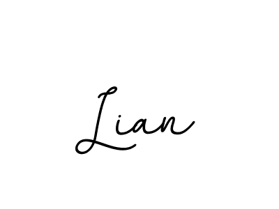 You should practise on your own different ways (BallpointsItalic-DORy9) to write your name (Lian) in signature. don't let someone else do it for you. Lian signature style 11 images and pictures png