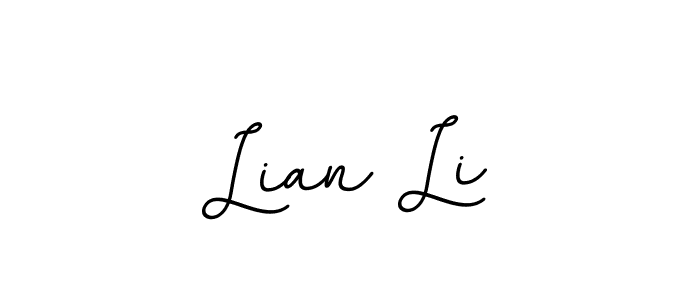 Lian Li stylish signature style. Best Handwritten Sign (BallpointsItalic-DORy9) for my name. Handwritten Signature Collection Ideas for my name Lian Li. Lian Li signature style 11 images and pictures png