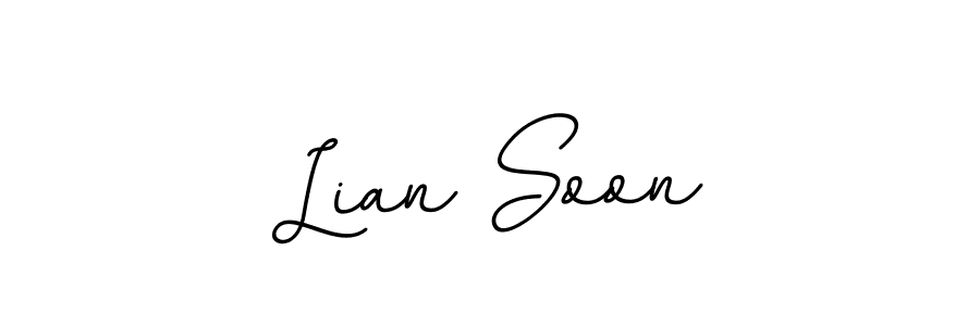 Make a beautiful signature design for name Lian Soon. Use this online signature maker to create a handwritten signature for free. Lian Soon signature style 11 images and pictures png