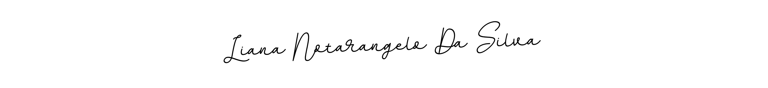 Use a signature maker to create a handwritten signature online. With this signature software, you can design (BallpointsItalic-DORy9) your own signature for name Liana Notarangelo Da Silva. Liana Notarangelo Da Silva signature style 11 images and pictures png