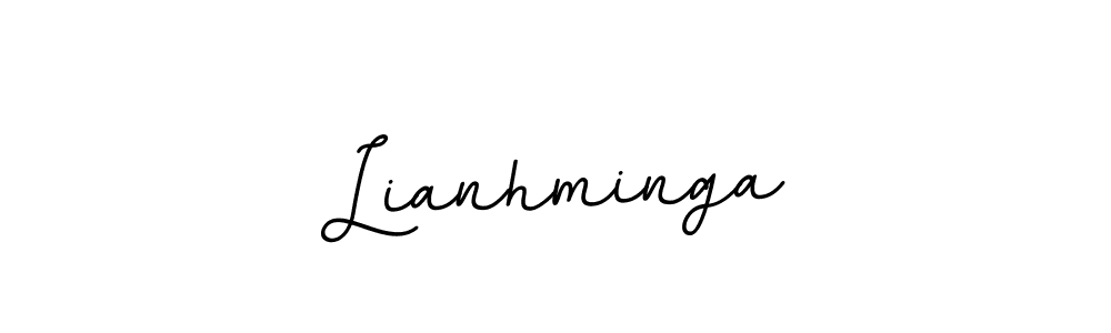 How to make Lianhminga signature? BallpointsItalic-DORy9 is a professional autograph style. Create handwritten signature for Lianhminga name. Lianhminga signature style 11 images and pictures png