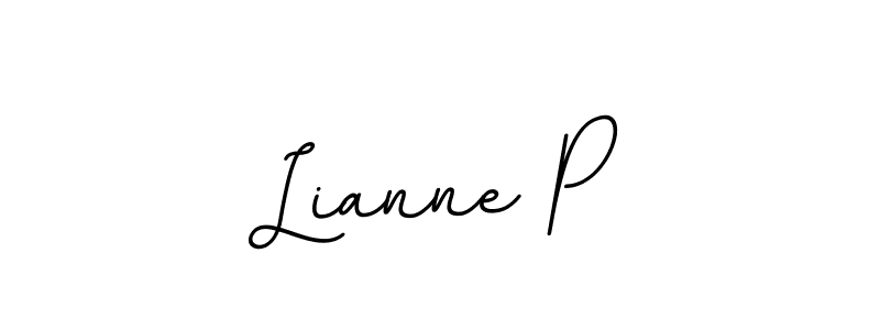 Similarly BallpointsItalic-DORy9 is the best handwritten signature design. Signature creator online .You can use it as an online autograph creator for name Lianne P. Lianne P signature style 11 images and pictures png