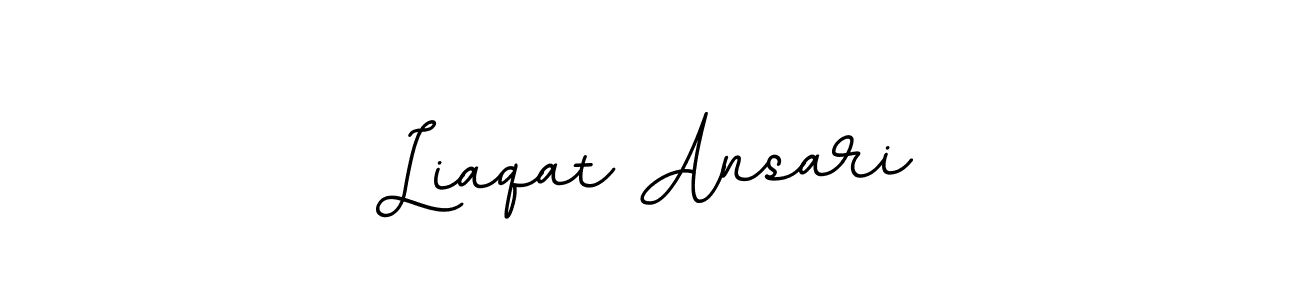 The best way (BallpointsItalic-DORy9) to make a short signature is to pick only two or three words in your name. The name Liaqat Ansari include a total of six letters. For converting this name. Liaqat Ansari signature style 11 images and pictures png