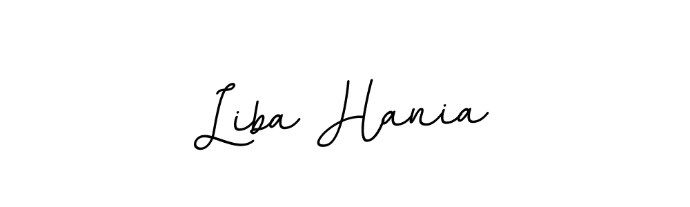 Liba Hania stylish signature style. Best Handwritten Sign (BallpointsItalic-DORy9) for my name. Handwritten Signature Collection Ideas for my name Liba Hania. Liba Hania signature style 11 images and pictures png