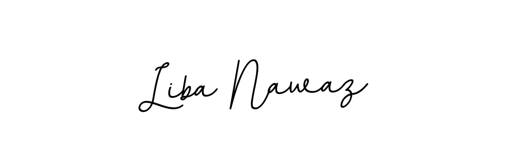 Make a beautiful signature design for name Liba Nawaz. With this signature (BallpointsItalic-DORy9) style, you can create a handwritten signature for free. Liba Nawaz signature style 11 images and pictures png