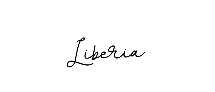 Use a signature maker to create a handwritten signature online. With this signature software, you can design (BallpointsItalic-DORy9) your own signature for name Liberia. Liberia signature style 11 images and pictures png