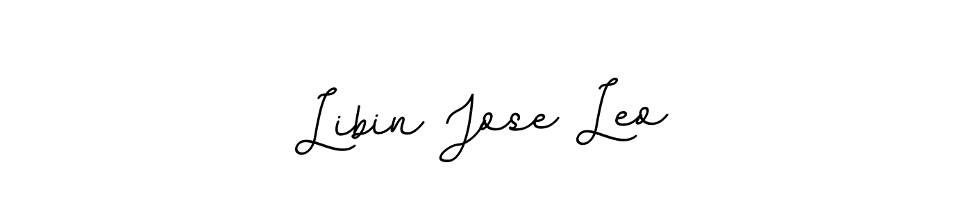 Also You can easily find your signature by using the search form. We will create Libin Jose Leo name handwritten signature images for you free of cost using BallpointsItalic-DORy9 sign style. Libin Jose Leo signature style 11 images and pictures png