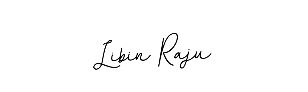 How to make Libin Raju name signature. Use BallpointsItalic-DORy9 style for creating short signs online. This is the latest handwritten sign. Libin Raju signature style 11 images and pictures png