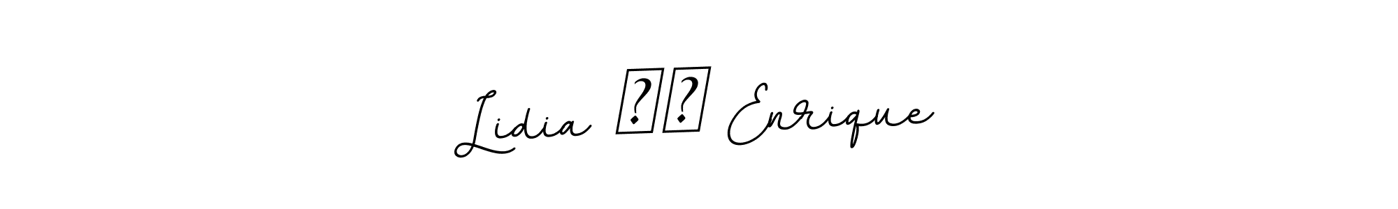 How to Draw Lidia ❤️ Enrique signature style? BallpointsItalic-DORy9 is a latest design signature styles for name Lidia ❤️ Enrique. Lidia ❤️ Enrique signature style 11 images and pictures png