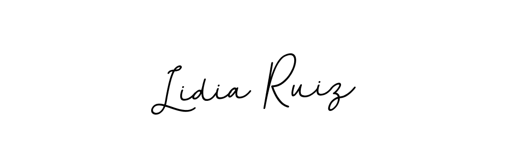 Design your own signature with our free online signature maker. With this signature software, you can create a handwritten (BallpointsItalic-DORy9) signature for name Lidia Ruiz. Lidia Ruiz signature style 11 images and pictures png