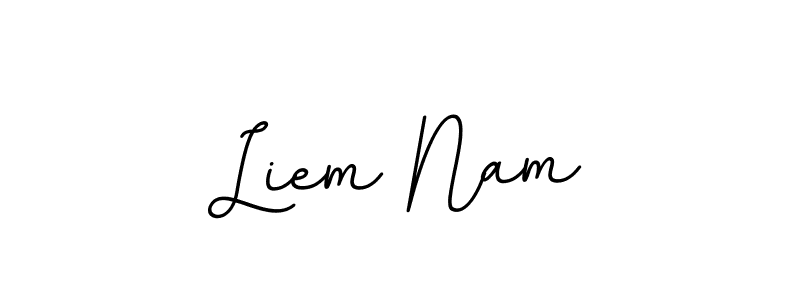 Design your own signature with our free online signature maker. With this signature software, you can create a handwritten (BallpointsItalic-DORy9) signature for name Liem Nam. Liem Nam signature style 11 images and pictures png