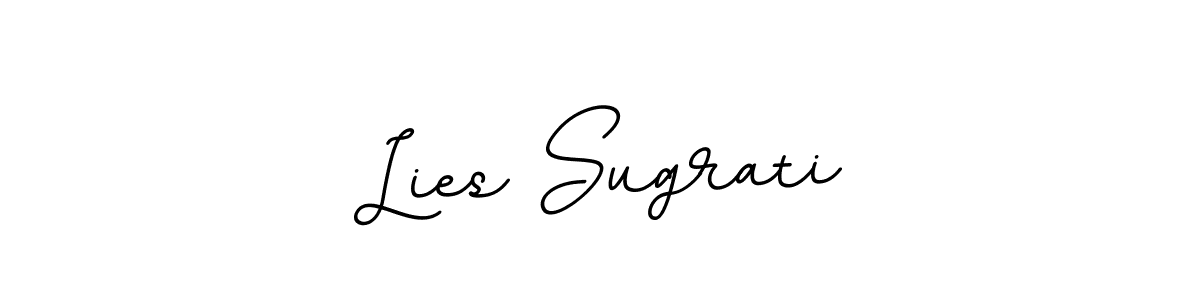 How to make Lies Sugrati name signature. Use BallpointsItalic-DORy9 style for creating short signs online. This is the latest handwritten sign. Lies Sugrati signature style 11 images and pictures png