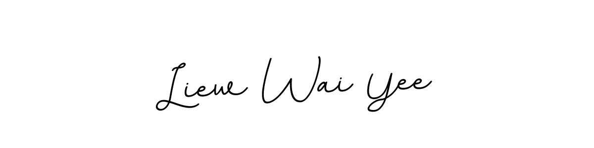 Design your own signature with our free online signature maker. With this signature software, you can create a handwritten (BallpointsItalic-DORy9) signature for name Liew Wai Yee. Liew Wai Yee signature style 11 images and pictures png