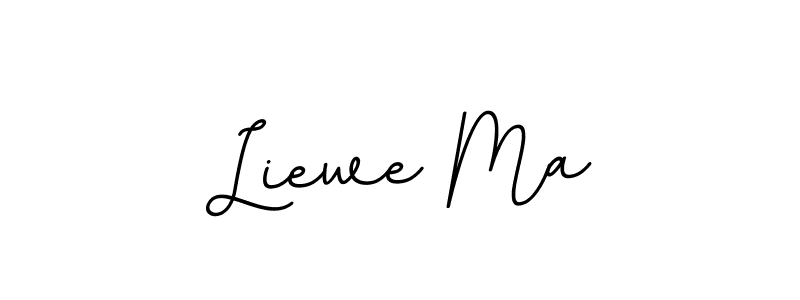 Use a signature maker to create a handwritten signature online. With this signature software, you can design (BallpointsItalic-DORy9) your own signature for name Liewe Ma. Liewe Ma signature style 11 images and pictures png