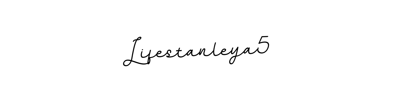 Use a signature maker to create a handwritten signature online. With this signature software, you can design (BallpointsItalic-DORy9) your own signature for name Lifestanleya5. Lifestanleya5 signature style 11 images and pictures png