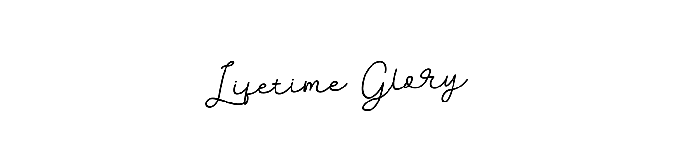 How to make Lifetime Glory name signature. Use BallpointsItalic-DORy9 style for creating short signs online. This is the latest handwritten sign. Lifetime Glory signature style 11 images and pictures png