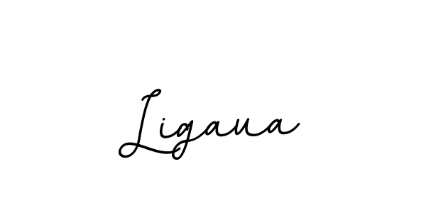 How to make Ligaua name signature. Use BallpointsItalic-DORy9 style for creating short signs online. This is the latest handwritten sign. Ligaua signature style 11 images and pictures png